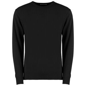 Kustom Kit Mens Arundel Crew Neck Sweater / Black